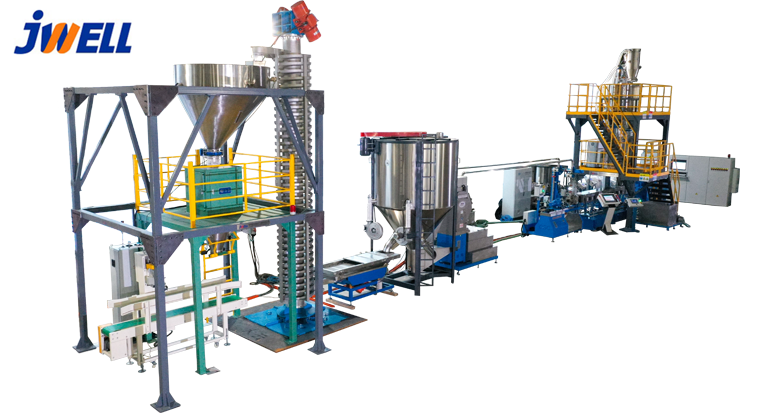 Modified granulation production line