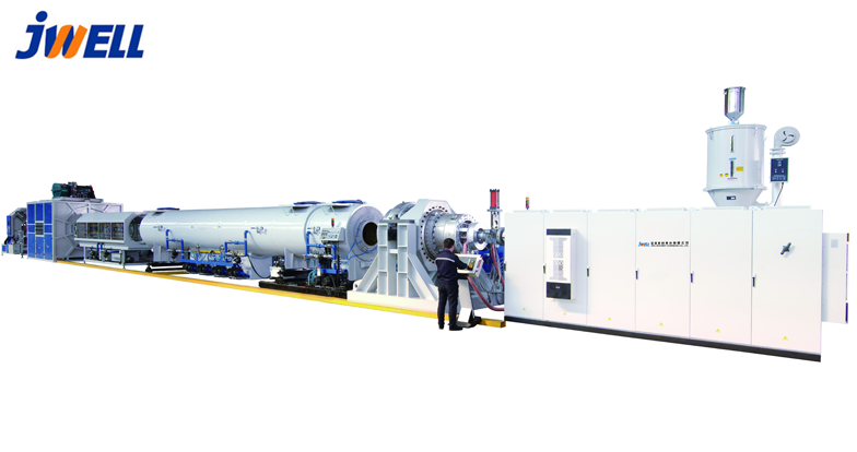 Pipe extrusion line